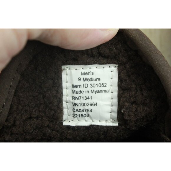 LL Bean Mountain Slippers Suede Bean Boot Brown Size 9 M - Picture 8 of 9